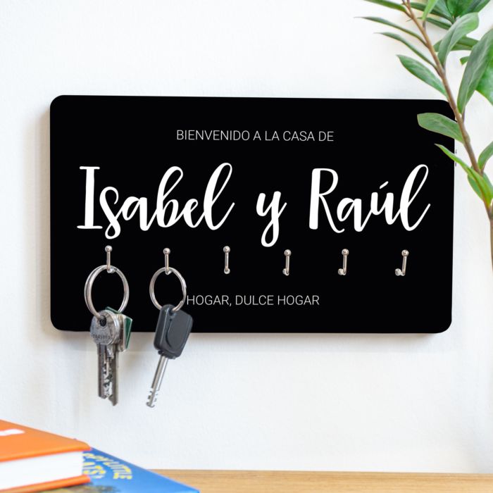 Colgador de llaves personalizado con nombre