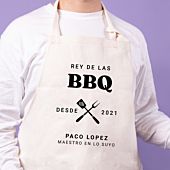 Delantal El Rey/La Reina de las BBQ