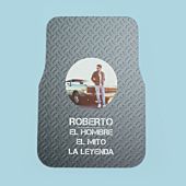 Alfombrilla para coche con foto y texto