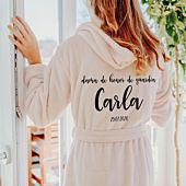 Albornoz personalizable con nombre
