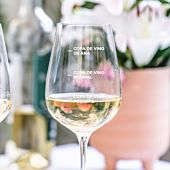 Copa de vino personalizada con el nombre