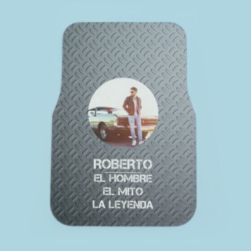 Alfombrilla para coche con foto y texto