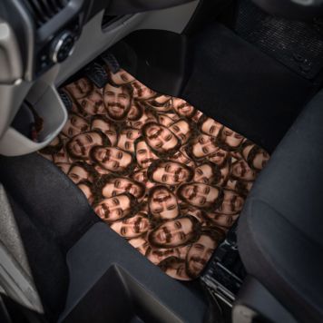 Alfombrilla de coche con cara personalizada