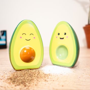 Salero y pimentero Happy Aguacate