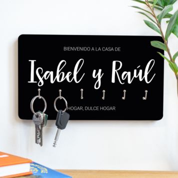 Colgador de llaves personalizado con nombre