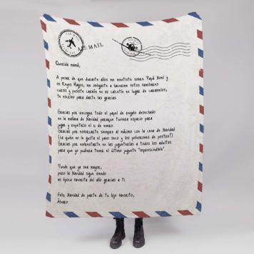 Manta pequeña a modo de carta