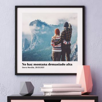 Póster con imágenes y texto